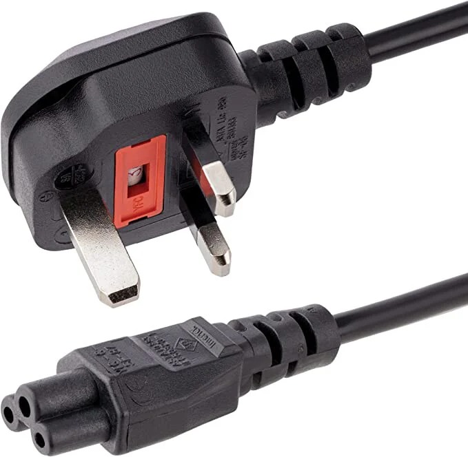 Laptop Power Cable 1.5m | Universal Compatibility | Durable & Safe | UK/US/EU Plug Options | Reliable Charging for Dell, HP, Lenovo, Acer, ASUS