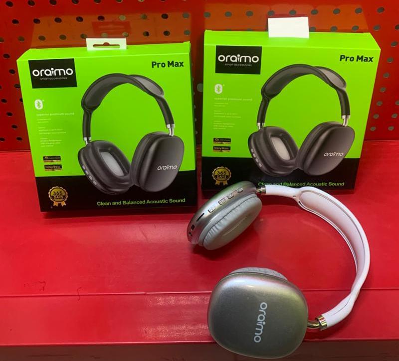 Oraimo P9 ProMax Bluetooth Headset | Gaming | Noise Cancellation | Heavy Bass | Over-Ear Cushioned Design | Built-In Microphone | Foldable & Durable