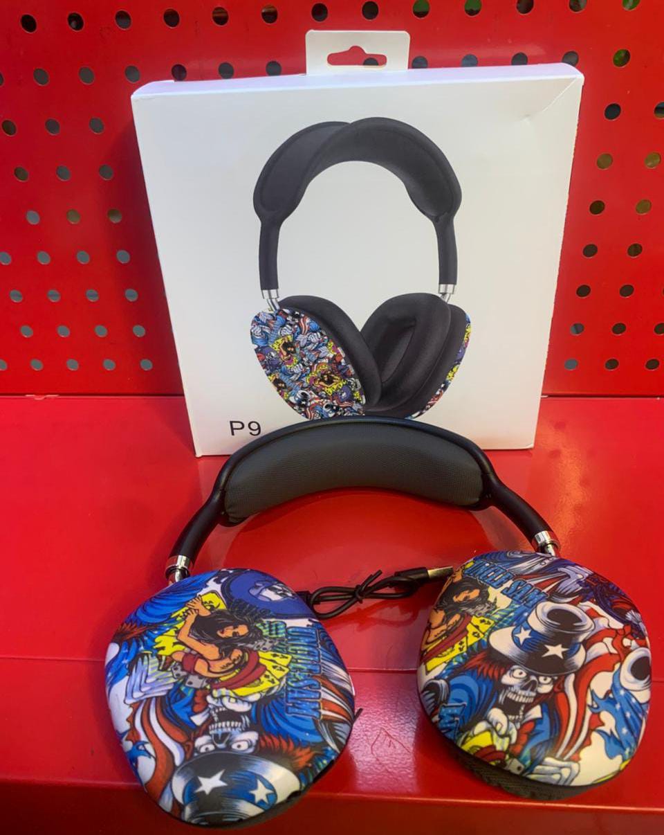 P9 Customized Wireless Headphones | Long Battery Life | Hi-Fidelity Sound | Active Noise Cancellation | Ergonomic Design | Premium Comfort