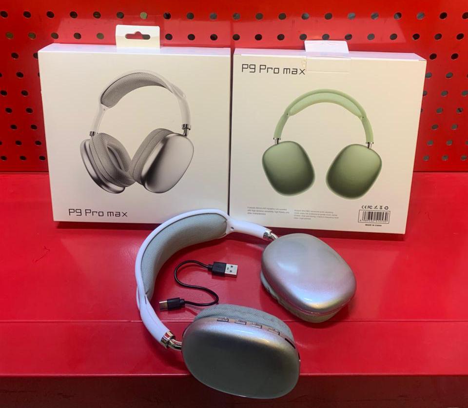 P9 Pro Max Wireless Bluetooth Headphones | Noise Canceling | HiFi Stereo | 10H Playtime | TF Card & FM Support | Built-In Microphone | Foldable Design