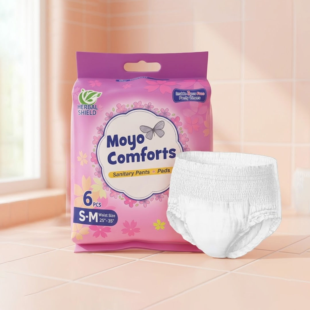 Moyo Comforts Period Pants  S-M – Leak-Proof Menstrual Underwear + 3 FREE Panty Liners | Kenya No.1 Brand.