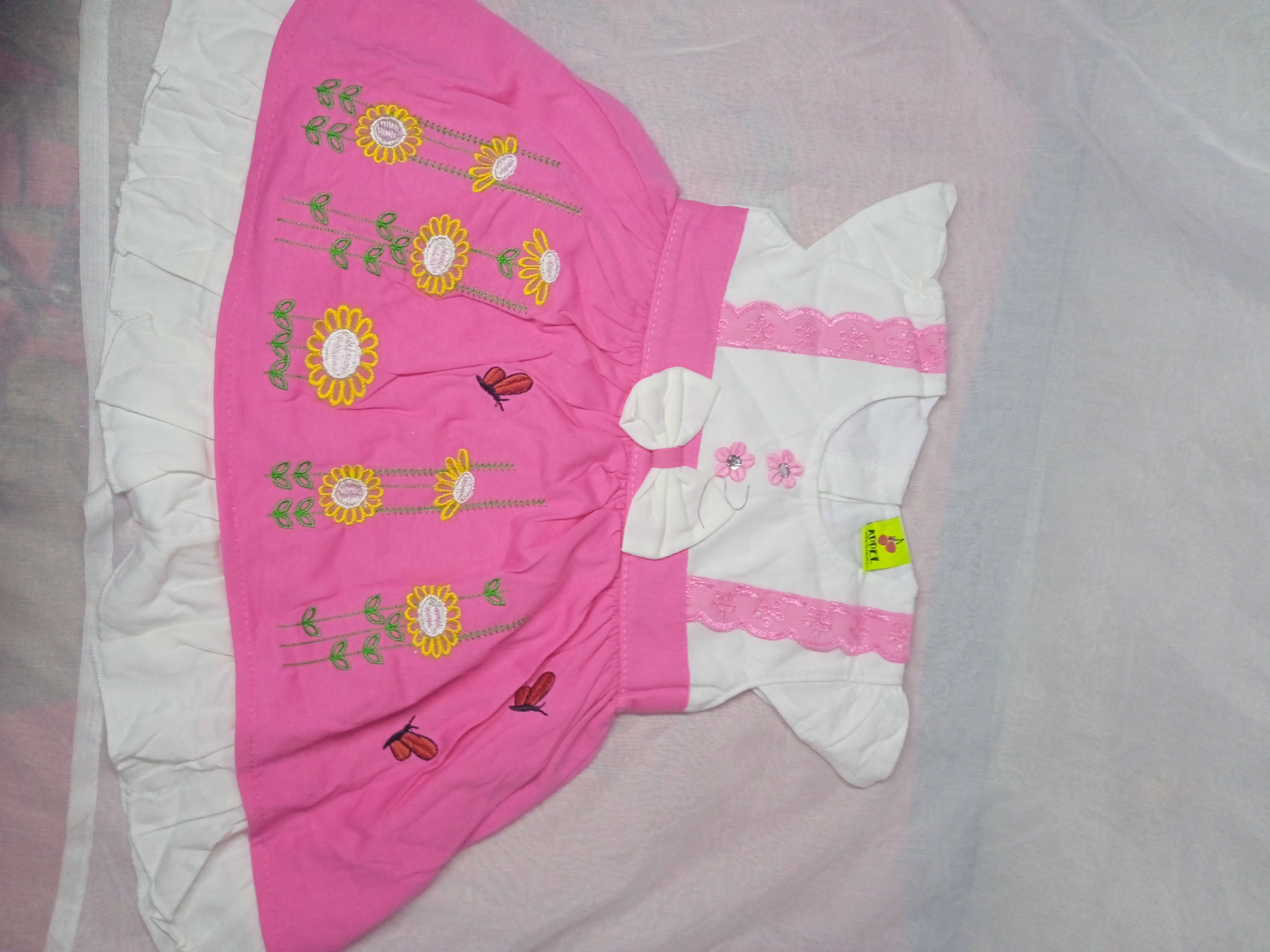 Baby Girl pure Cotton Dress 0-9 months+pantie