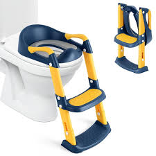 Portable Kids Toilet Ladder /Potty Trainer with Stable Staircase Design