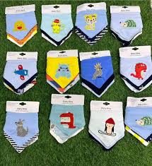 3 pcs bandana bibs Keep your little one clean and stylish during feeding time with these 3-Pack Cartoon Animal Baby Bibs. Designed with fun animal prints (shark, seal, deer, etc.), these bibs are soft