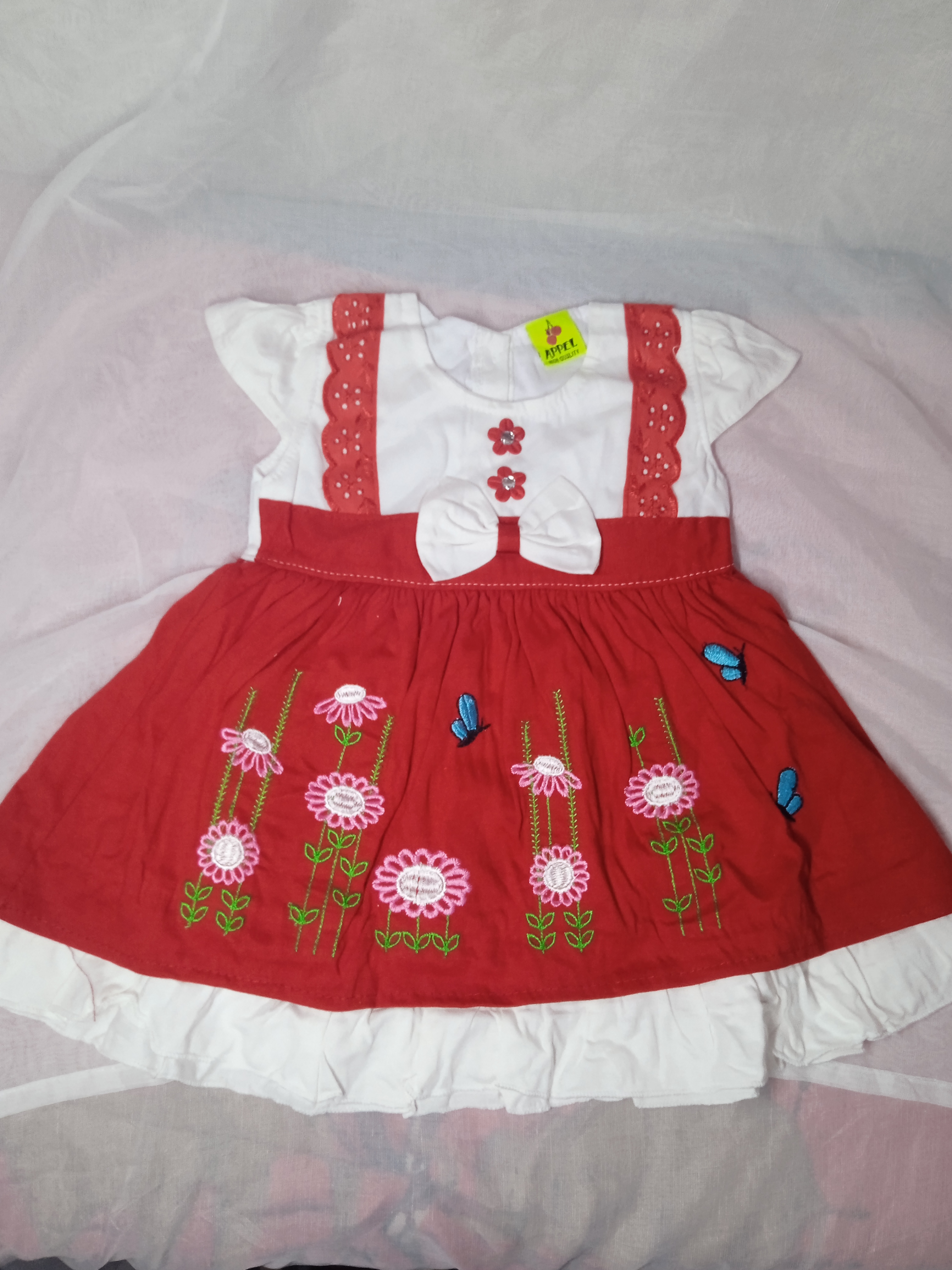 Baby Girl pure Cotton Dress 0-9 months+pantie