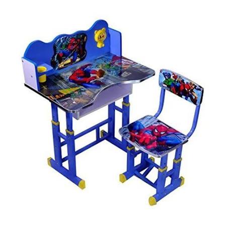 Adjustable Kids Study Table & Chair Set for Ages 3-15 | Height Adjustable Desk | Durable Multipurpose Learning Table for Preschool, Reading & Drawing