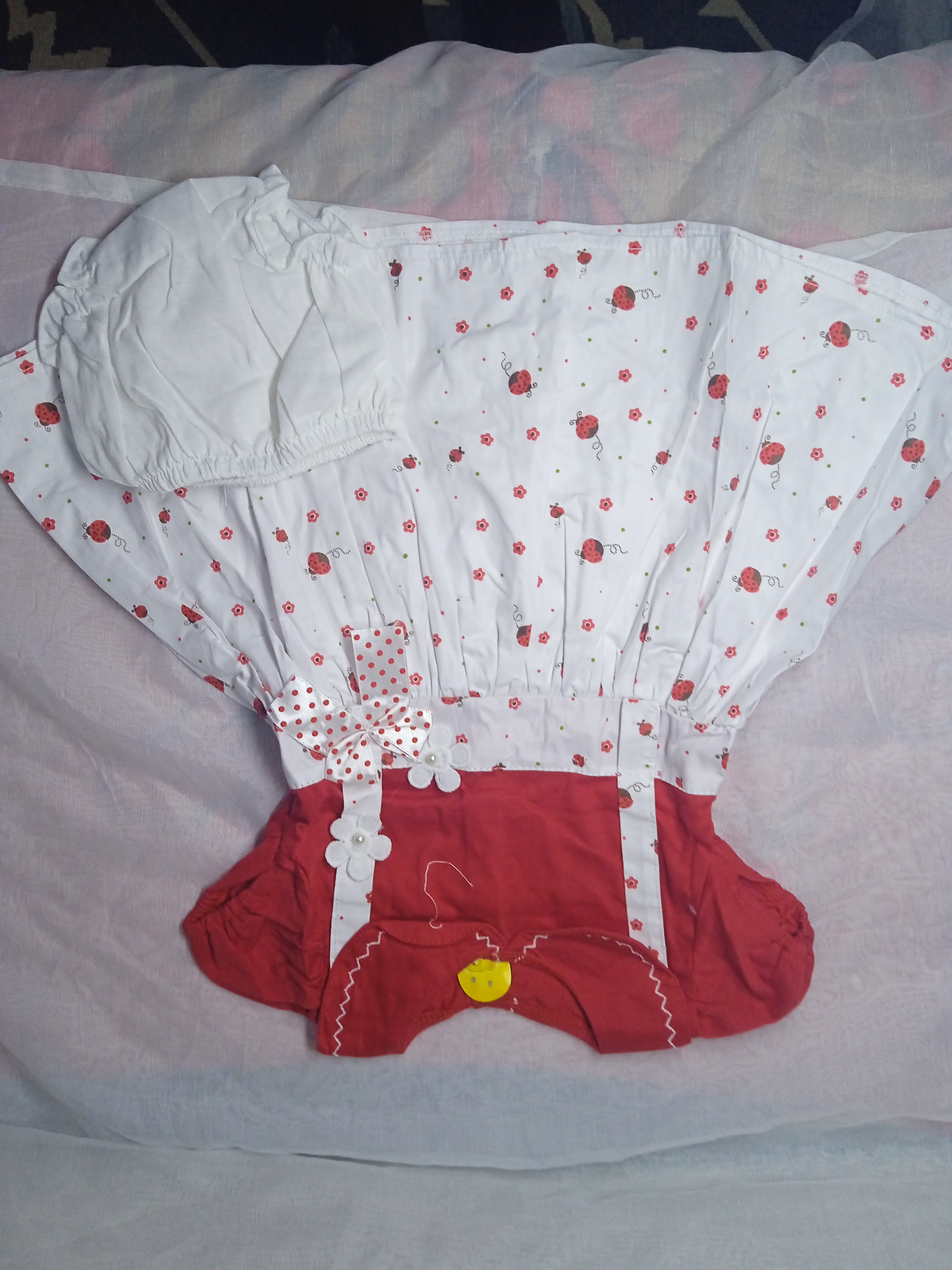 Baby Girl pure Cotton Dress 0-9 months+pantie