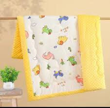 Baby shawl/ baby quilt can work as shawl and baby cot duvet