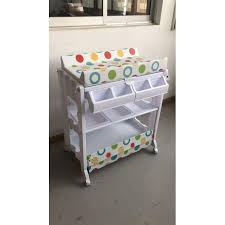 Baby Bath Station With Changing Mat & Basin/ Baby Bath Tub (ASSORTED CARTOON THEME AND FLOWER DECORATIONS)