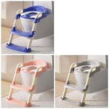 Portable Kids Toilet Ladder /Potty Trainer with Stable Staircase Design