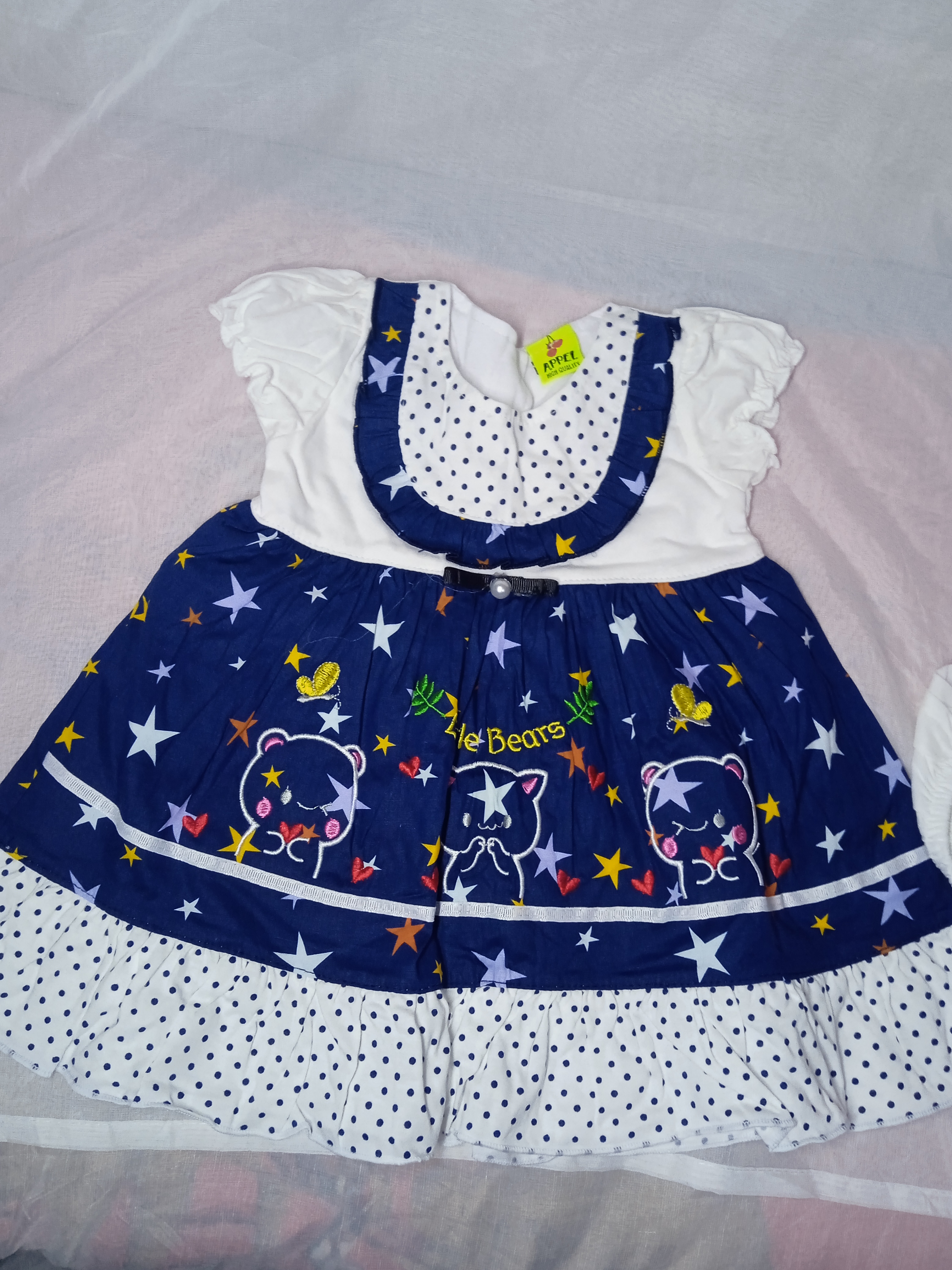 Baby Girl pure Cotton Dress 0-9 months+pantie