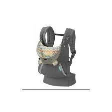 4-in-1 Infantino Baby Carrier – Ergonomic Front & Back Carry with Optional Hood (Grey)