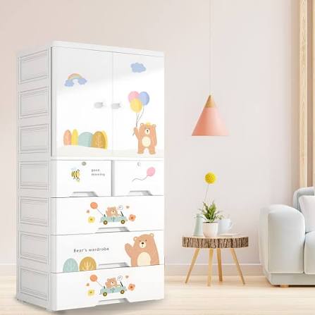 Foldable Plastic Closet, Portable Kids Closet,