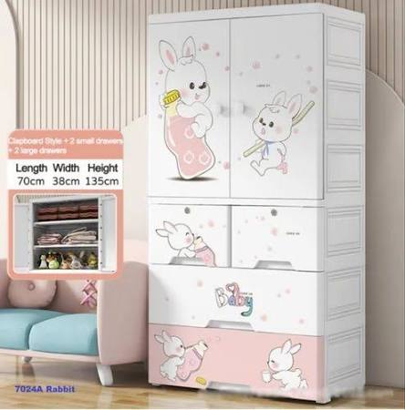Foldable Plastic Closet, Portable Kids Closet,