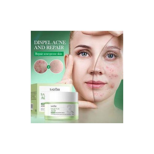SADOER   Salicylic Acid Repair Cream, Salicylic Acid Face Moisturizer ,Pore Shrinkage Acne Skin Improves Acene Scars Motsturizing ,Suitable for Oily, Acne Prone Skin