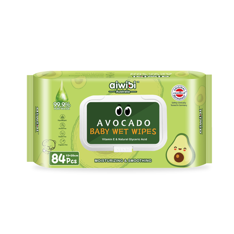Aiwibi Premium Baby Wipes Alcohol Free Wet Wipes for Newborn Multi-Fragrance Aloe Vera, Avocado, Lemon, Bamboo, Lavender Skin Care Wipes
