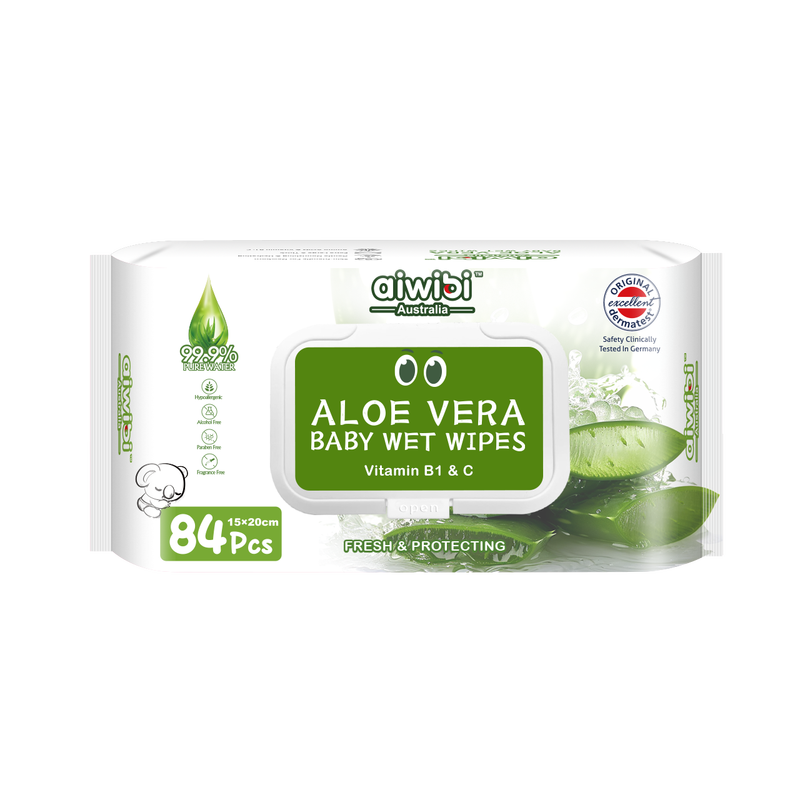 Aiwibi Premium Baby Wipes Alcohol Free Wet Wipes for Newborn Multi-Fragrance Aloe Vera, Avocado, Lemon, Bamboo, Lavender Skin Care Wipes