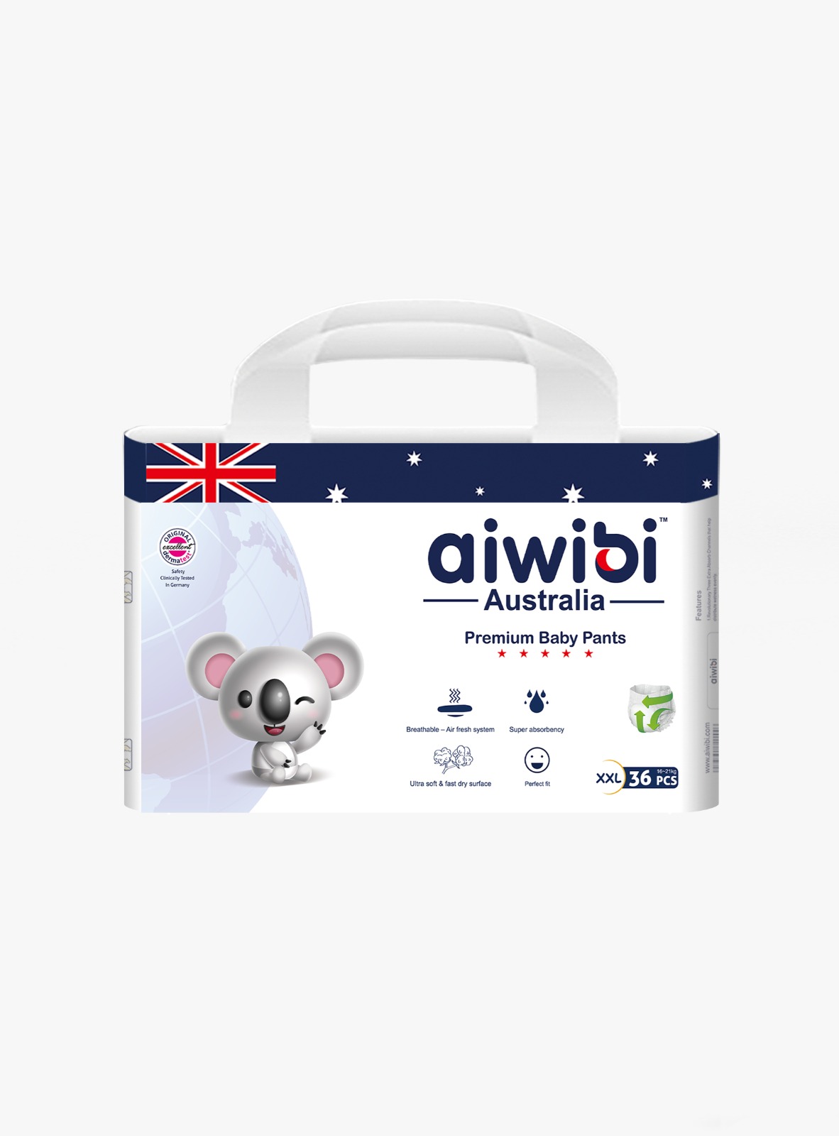 Aiwibi Comfy Soft Baby diaper  Pants with comfort Fit Waistband,and Fast Dry layer to avoid Irritation for 4Kgs to 18Kgs