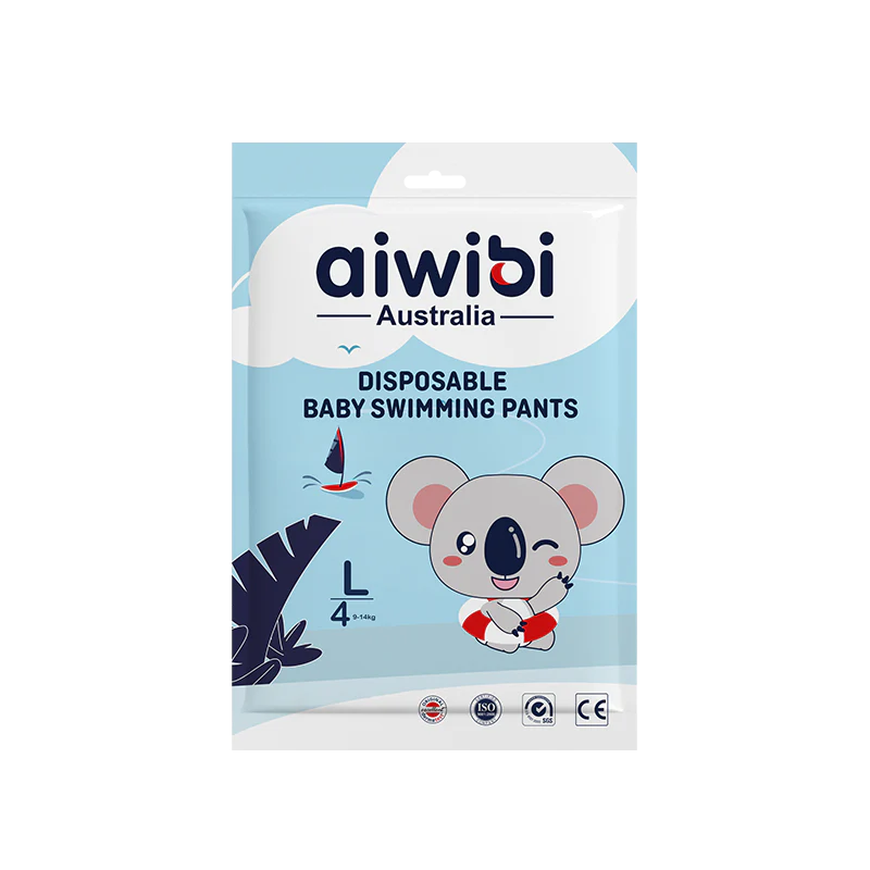 Aiwibi Disposable Baby Swim Diapers | Baby Swim Pants & Swim Nappies | Soft Comfortable Fit | Leak Protection | 2 PCS Pack