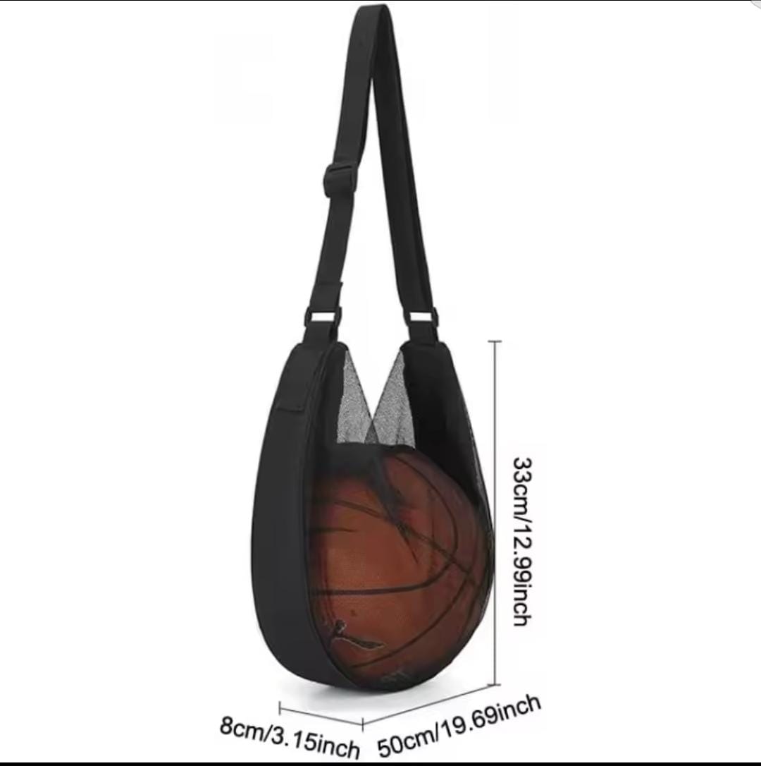 Basketball/Football Storage Bag, Mesh Sports Ball Bag, Training Storage Bag for Balls, Adjustable Strap Sports Bag, Volleyball Basketball Football Storage, Sports Equipment Storage Bag