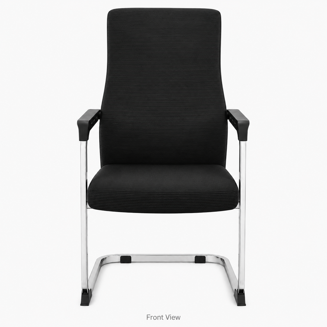 Ergonomic Mesh Office Chair - High Back Executive Desk Chair with Lumbar Support, Padded Sponge Cushion & Chrome Cantilever Base for Conference Room