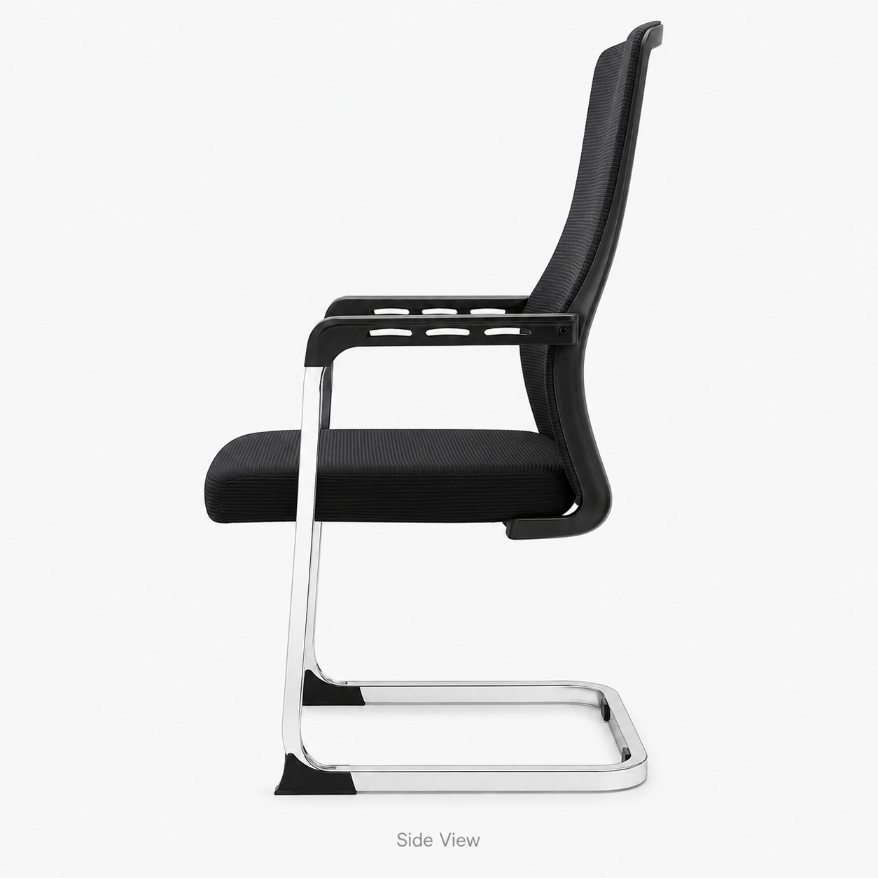 Ergonomic Mesh Office Chair - High Back Executive Desk Chair with Lumbar Support, Padded Sponge Cushion & Chrome Cantilever Base for Conference Room