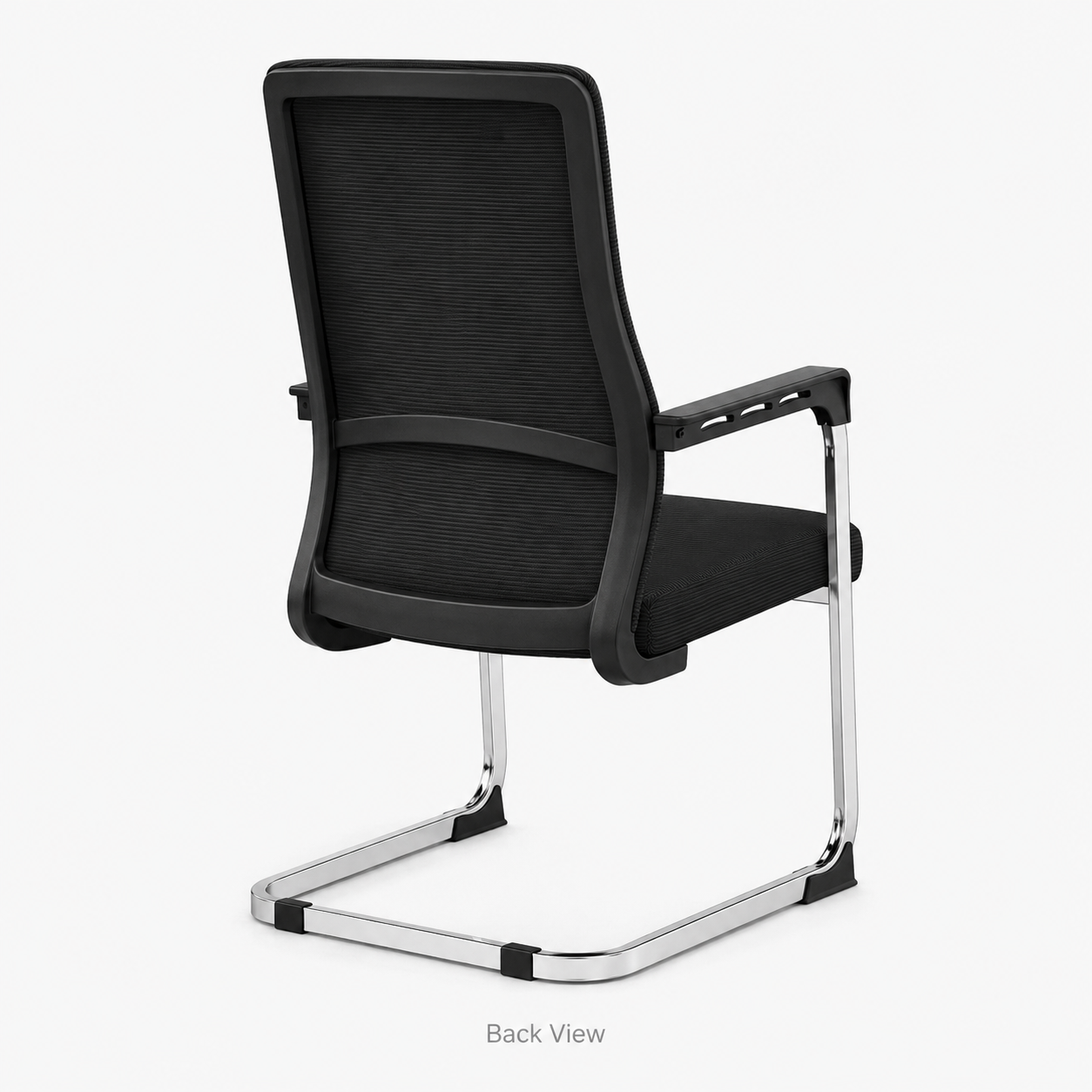 Ergonomic Mesh Office Chair - High Back Executive Desk Chair with Lumbar Support, Padded Sponge Cushion & Chrome Cantilever Base for Conference Room