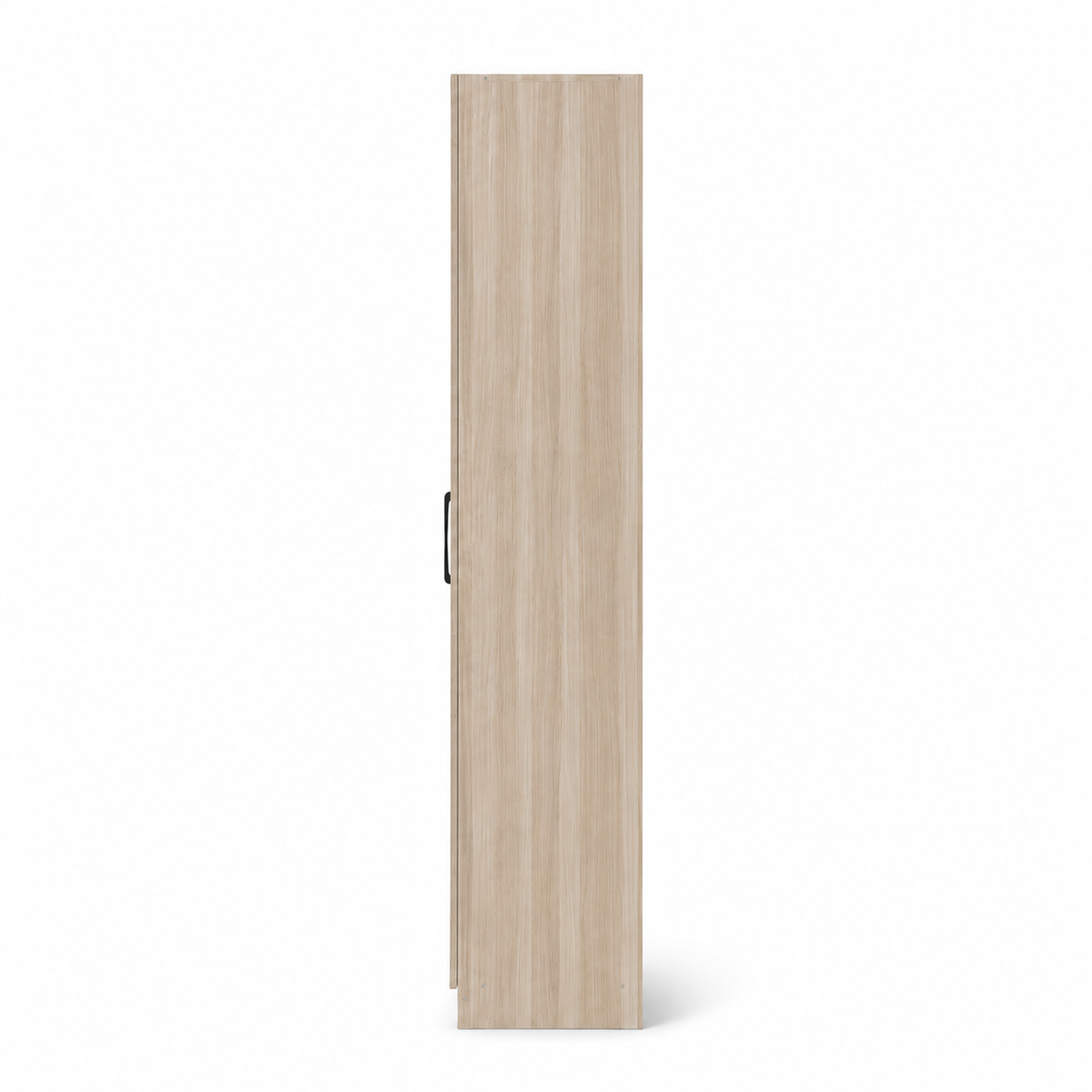 Modern 2-Door Wooden Wardrobe Closet Cabinet with Hanging Rod & Storage Shelves - Slim Space-Saving Bedroom Armoire (60x45x180cm)