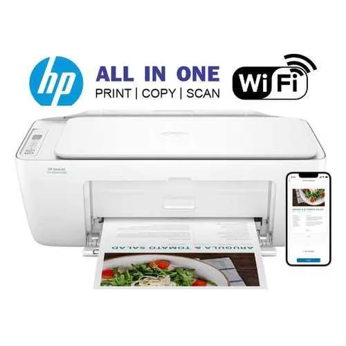 (Free Ream Paper) New Generation HP DeskJet 2320 All-in-One Printer | HP 2320 Colour Inkjet Printer for Home and Office | HP 2320 Print Scan Copy Multifunction Machine