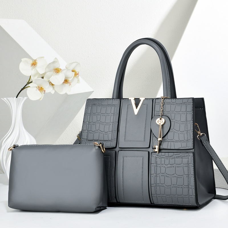 High standardNew Fashion Large Capacity Patchwork Tote Bag Women's Handbags Elegant Single Shoulder Crossbody Bags Ladies Casual Work Commute PurseBuy 1 bag free taking 1 set of jewelry set values KSH