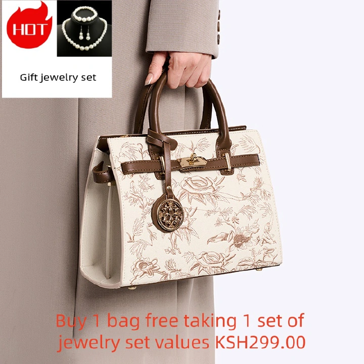 High standardHot Sale 2026 Summer Women's Tote Bag - Large Capacity Ladies Handbag Stylish Shoulder & Crossbody Bag for Daily UseBuy 1 bag free taking 1 set of jewelry set values KSH299.00