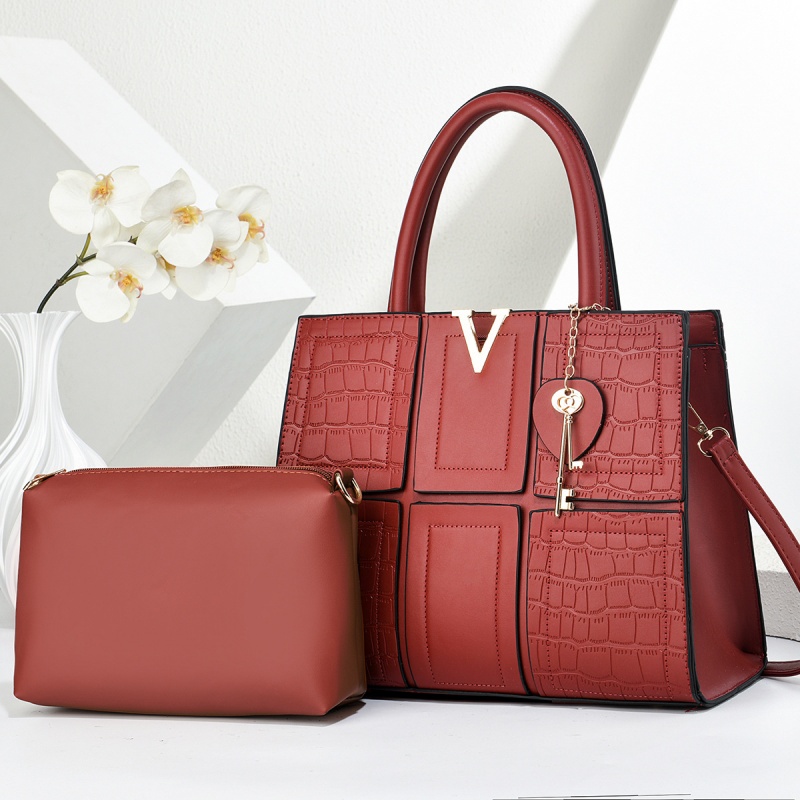 High standardNew Fashion Large Capacity Patchwork Tote Bag Women's Handbags Elegant Single Shoulder Crossbody Bags Ladies Casual Work Commute PurseBuy 1 bag free taking 1 set of jewelry set values KSH