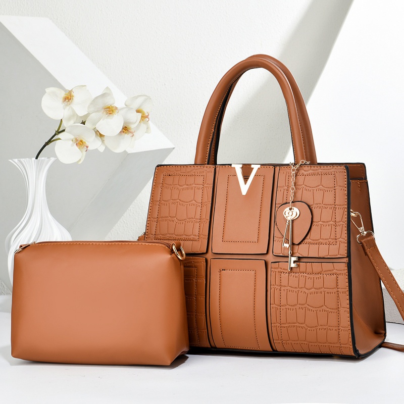High standardNew Fashion Large Capacity Patchwork Tote Bag Women's Handbags Elegant Single Shoulder Crossbody Bags Ladies Casual Work Commute PurseBuy 1 bag free taking 1 set of jewelry set values KSH