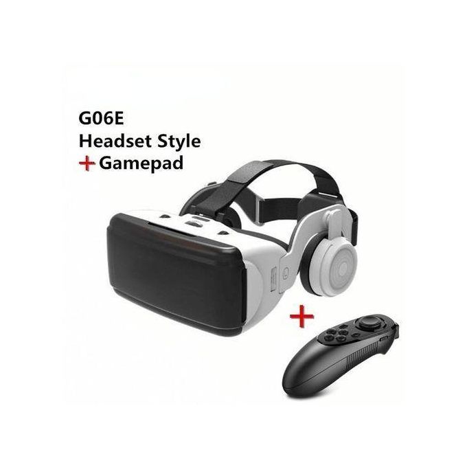 VR SHINECON Original VR Virtual Reality 3D Glasses Box Stereo VR Google Cardboard Headset Helmet For IOS Android Smartphone