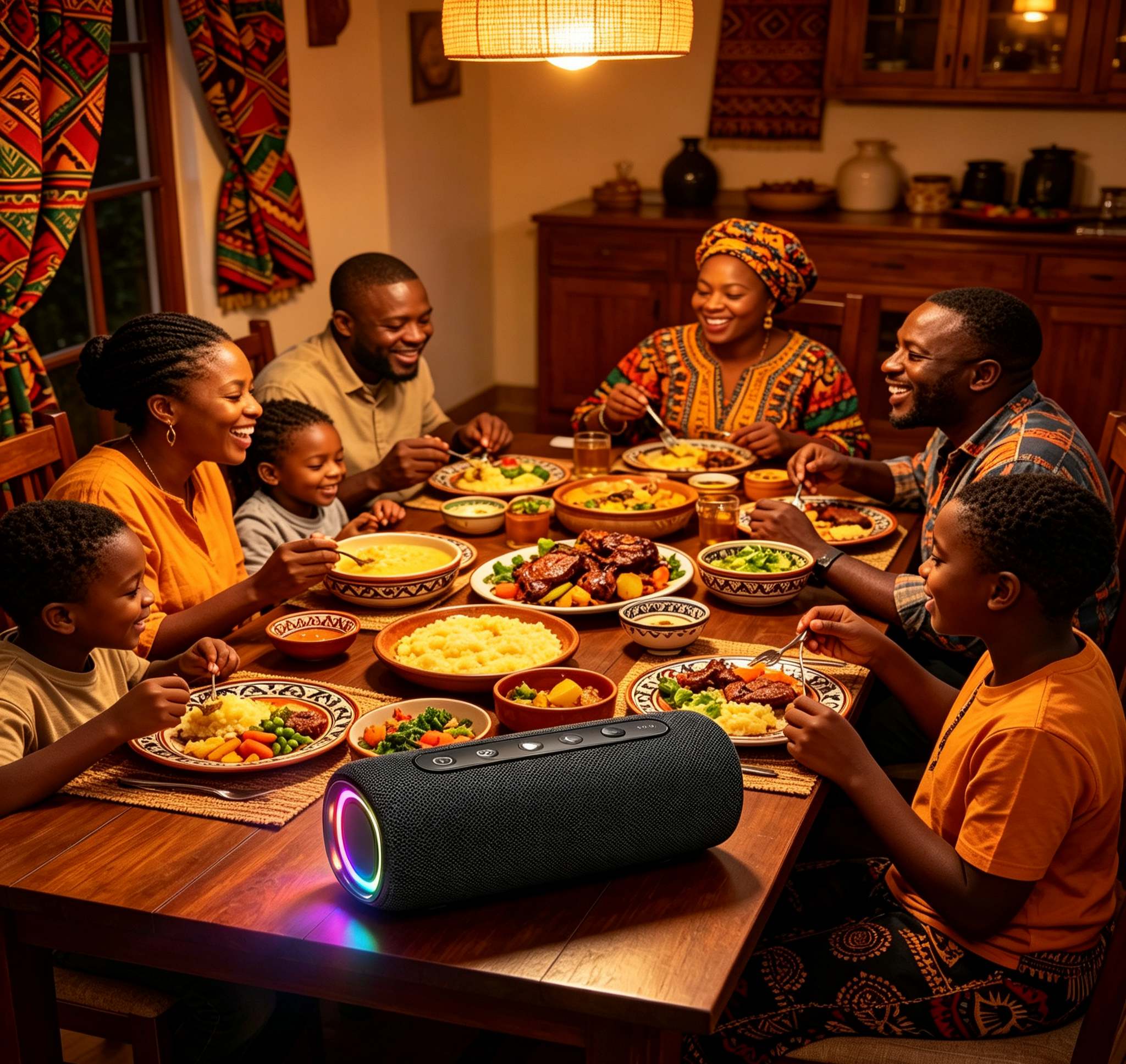New Wireless Bluetooth Speaker, Outdoor Waterproof Portable Heavy Bass Subwoofer with RGB Light, Gaming Speaker