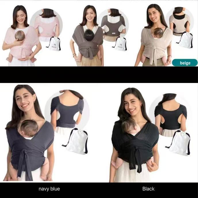 Baby Sling Baby Carrier Front‑Carry Hands‑Free Baby Wrap Backpack For Infant Toddler Travel