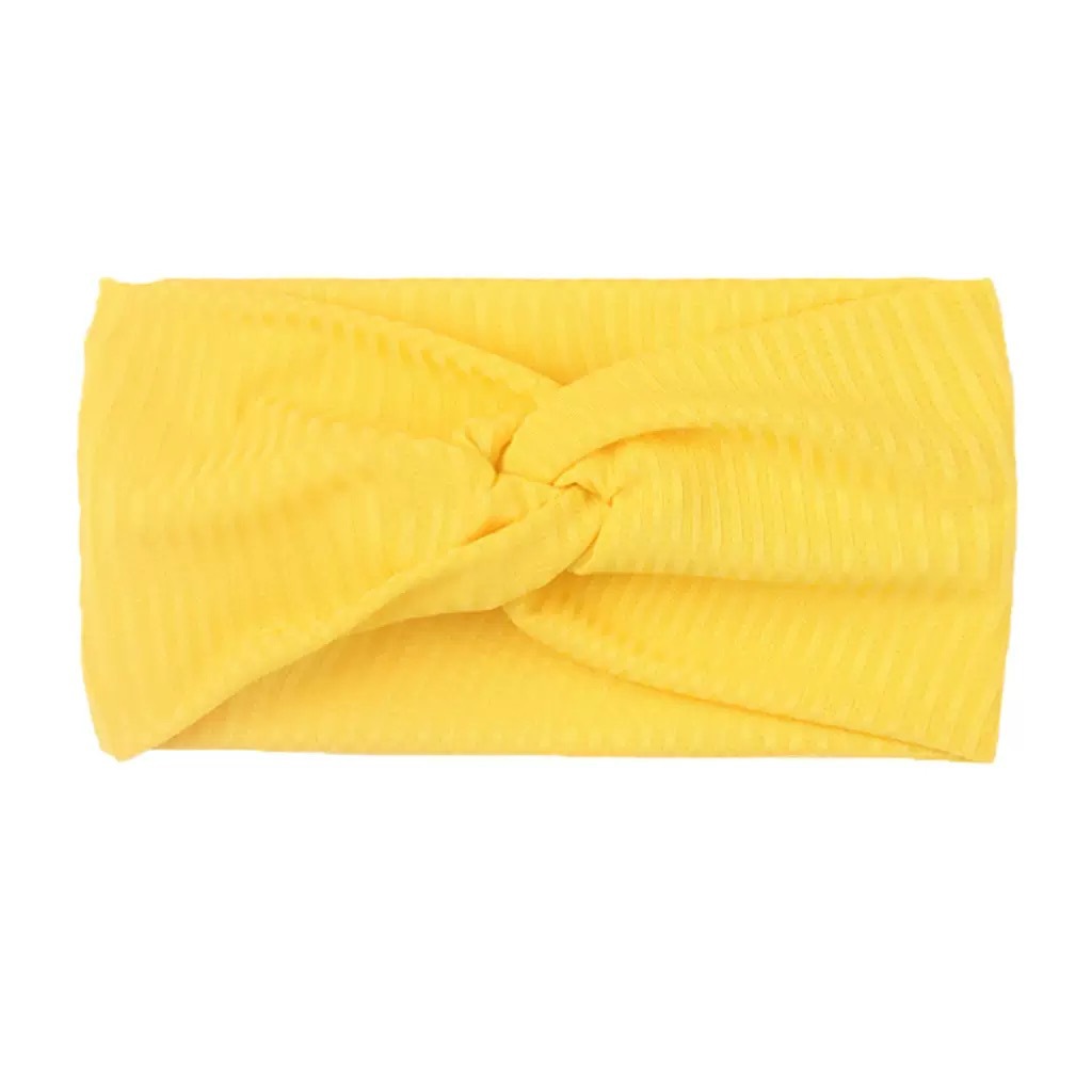 Cross Twist Elastic Headband, Ribbed Cotton Wide Sports c for Fitness Yoga Running