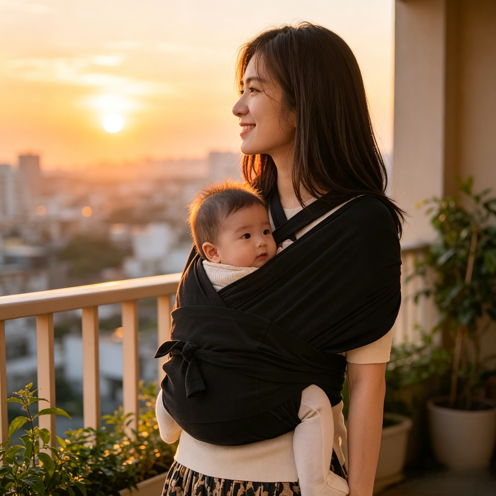 Baby Sling Baby Carrier Front‑Carry Hands‑Free Baby Wrap Backpack For Infant Toddler Travel