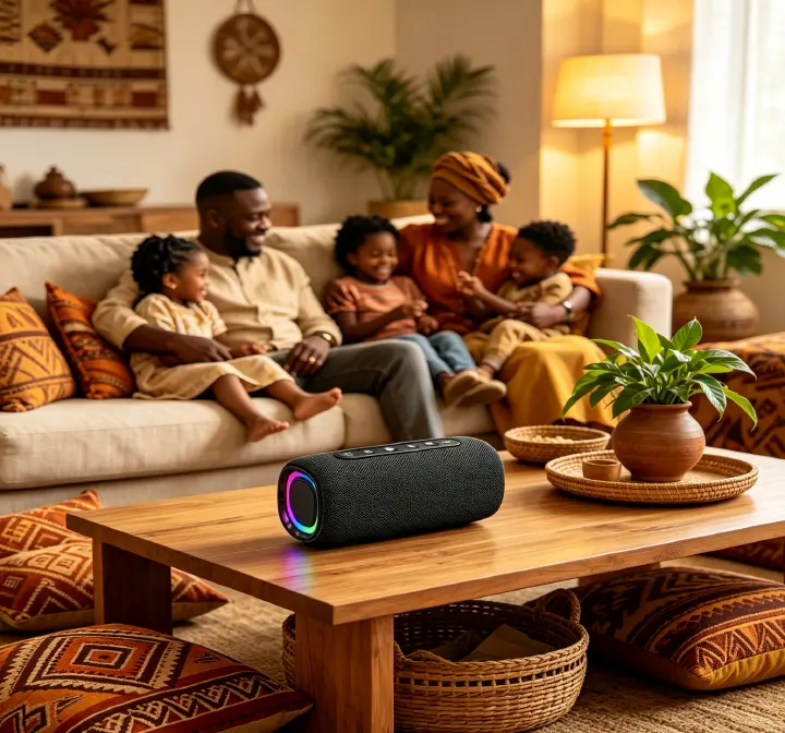 New Wireless Bluetooth Speaker, Outdoor Waterproof Portable Heavy Bass Subwoofer with RGB Light, Gaming Speaker