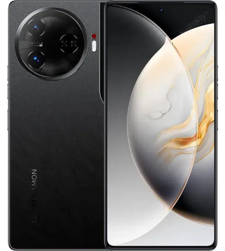 Tecno CAMON 30 Premier 5G, 512GB, 12GB RAM, 6.77" AMOLED, Dual SIM, 5000mAh - Lava Black, Fingerprint (under display, optical)Camera – Triple 50 MP (wide), 50 MP (periscope telephoto), 50 MP