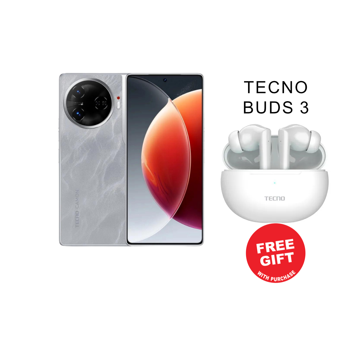 Tecno CAMON 30 Premier 5G, 512GB, 12GB RAM, 6.77" AMOLED, Dual SIM, 5000mAh,Fingerprint (under display, optical)Camera – Triple 50 MP (wide), 50 MP (periscope telephoto), 50 MP (ultrawide)