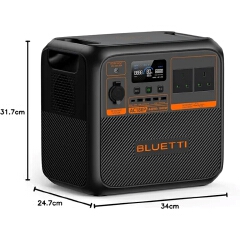 BLUETTI AC180P 1800W Portable Solar Power Station with UPS – Backup Power Supply for Outdoor Camping, Home & Emergency Use