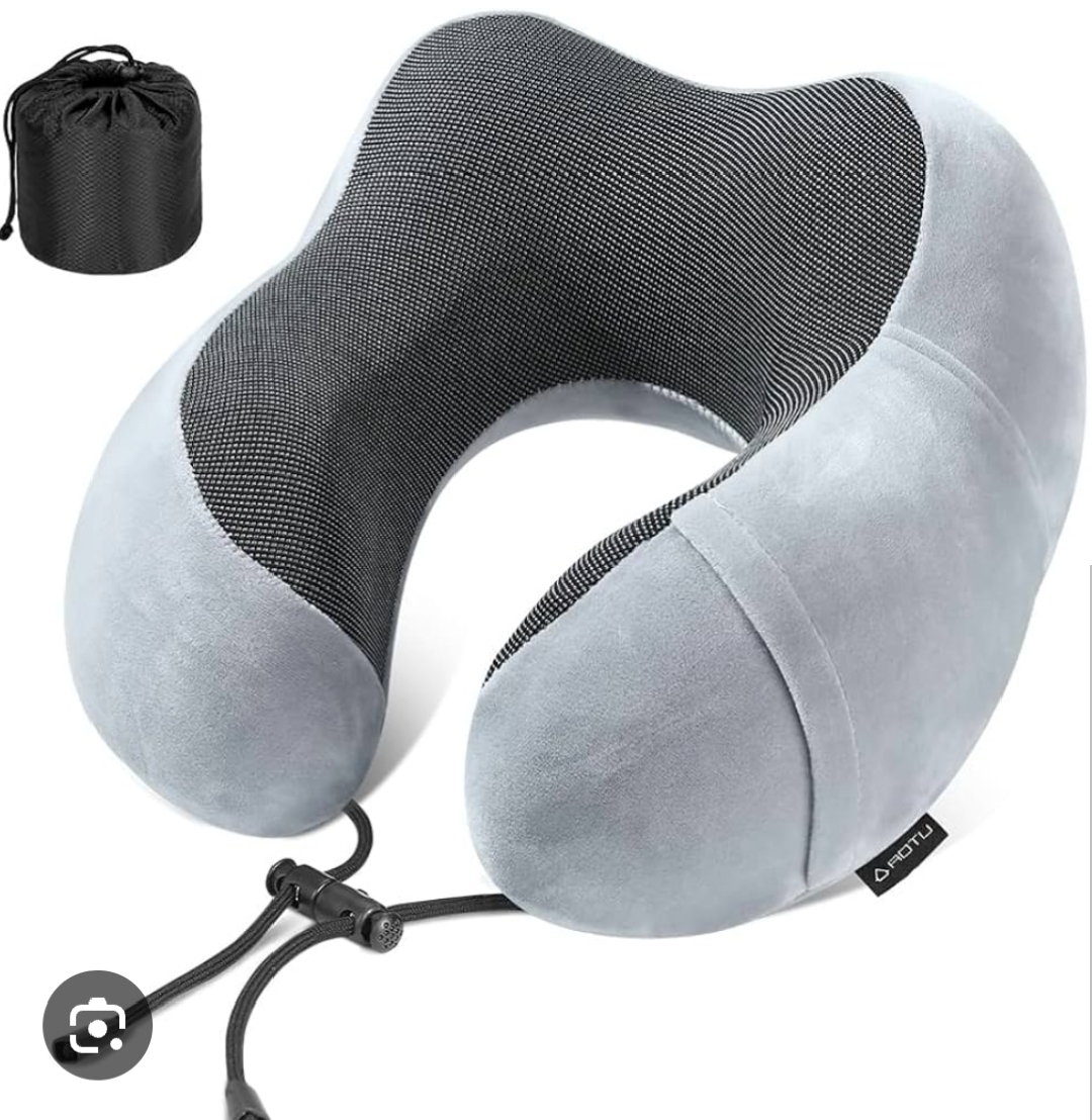 Orthopaedic Memory Foam, U-shape Neck Pillow ~ Soft and Comfortable, Machine Wash Cover.