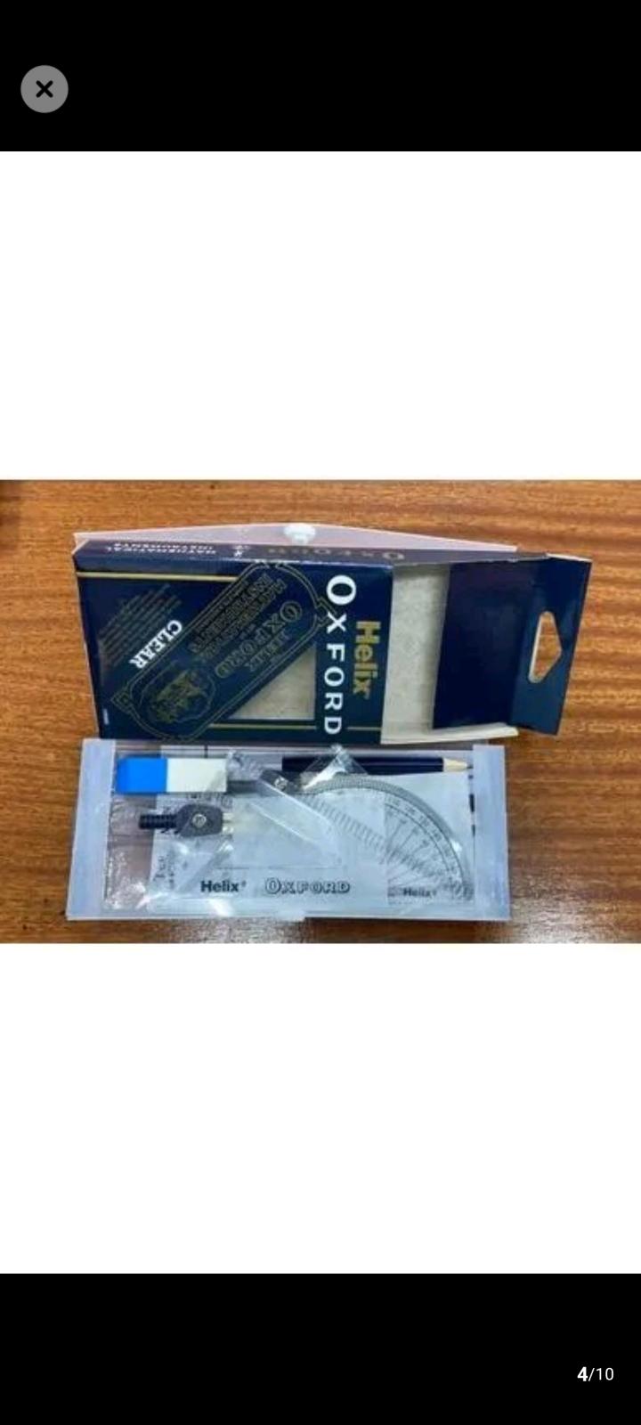 Helix oxford mathematical clear transparent set. Helix Oxford School Mathematical Set/Geometrical