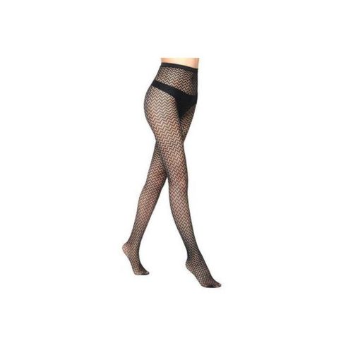 Women's Black Patterned Mesh Stockings High Stretch  Sexy Tights.
