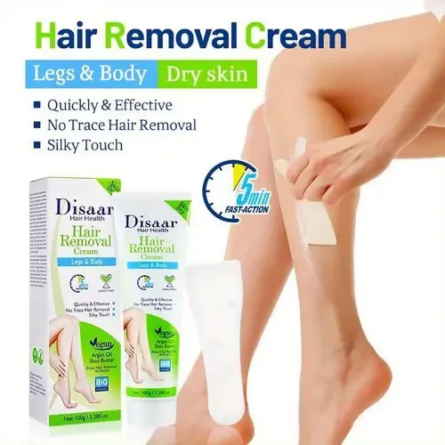 Hair Removal Wax Strip-Formulated with Argan Oil and Shea Butter To Nourish and Moisturize the Skin-Designed For Use on Legs, Body, and Sensitive Areas.