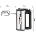 Hand Mixer Electric,300W Food Mixer 5 Speed Handheld Mixer, 2 Dough Hooks, 2 Beaters For Easy Whipping, Mixing Cookies, Brownies, Cakes, And Dough Batters.