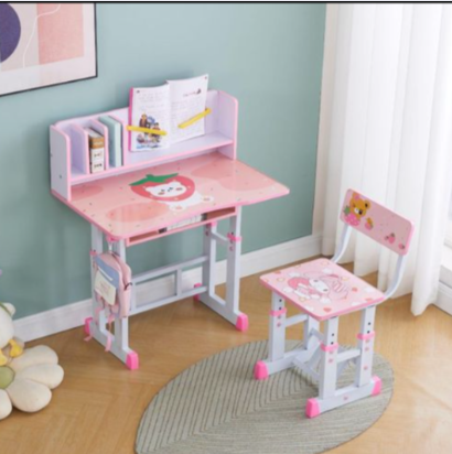 Height Adjustable Kids Study Desk & Chair Set – Ergonomic Learning Table for ChildrenHeight Adjustable Kids Study Desk & Chair Set – Ergonomic Learning Table for Children Support your child's learning
