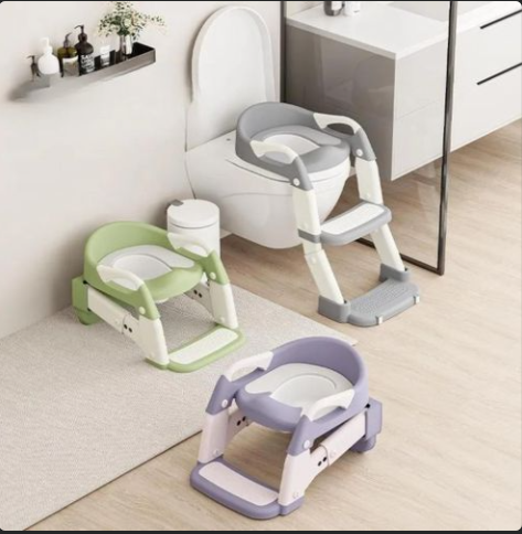 3 in 1 Potty Ladder for Kids – Toilet Training Seat with Adjustable Step Ladder Help your child transition from diapers to independent toilet use with this 3-in-1 Potty Ladder for Kids.