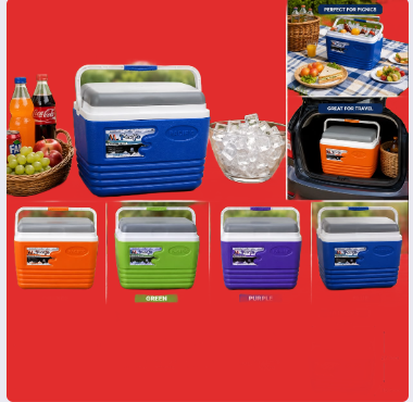 PACIFIC COOLER/ICE BOX 10LTRS ✅ Keeps drinks, fruits, and food cold for hours.✅ Ideal for picnics, road trips, camping, beach outings, and outdoor events.✅ Strong insulated design for excellent cool
